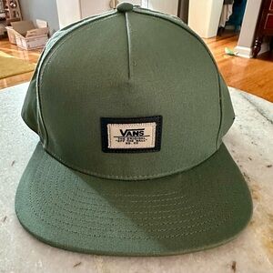 Vans Olive Green Cap with Logo Patch